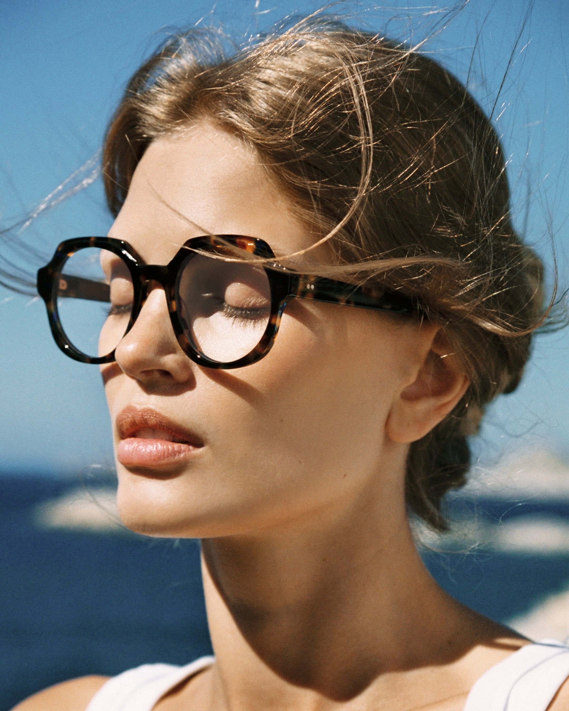 jimmy-fairly-la-fara-lunettes-de-vue-rondes-en-ac-tate-caille-pour-femme image 2