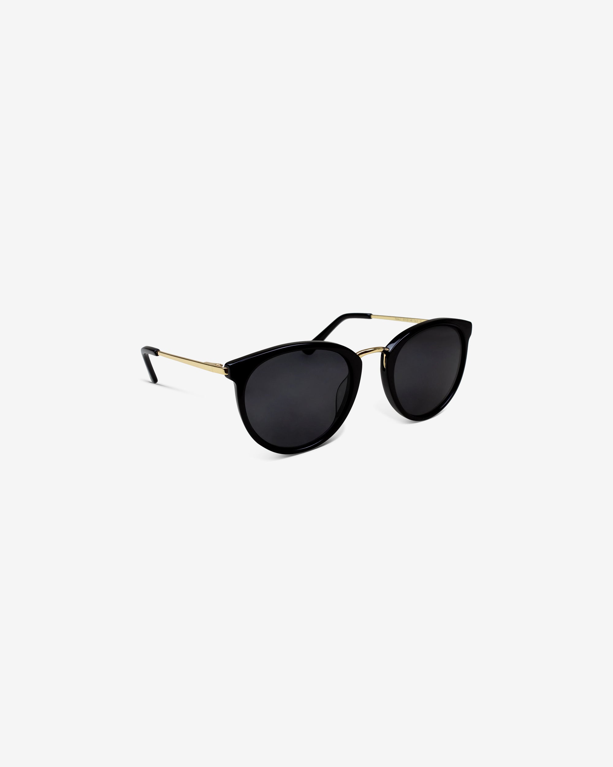 le-petit-lunetier-emma-s-noir-lunettes-de-soleil-rondes-ac-tate-et-m-tal-dor image 2