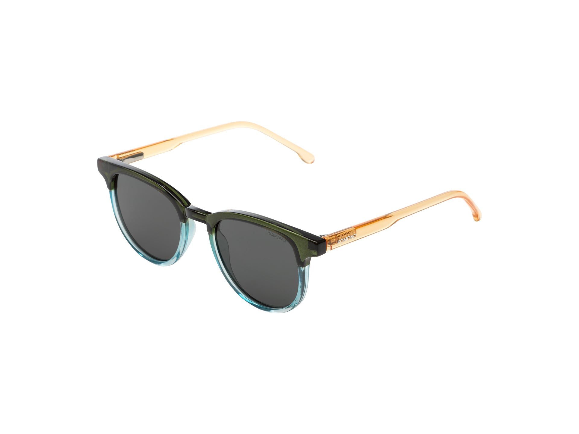 komono-francis-jr-green-sky-lunettes-de-vue-enfants-carr-es-bio-nylon-champagne image 3