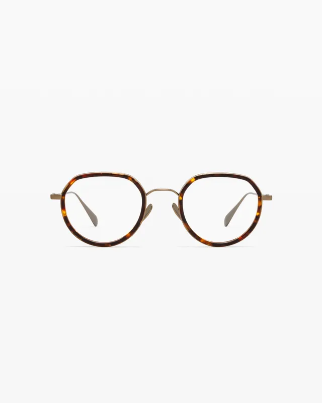 jimmy-fairly-la-spiaggia-lunettes-de-vue-rondes-en-titane-japonais-caille-fonc-e image 1