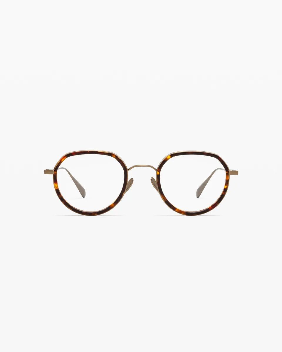 jimmy-fairly-la-spiaggia-lunettes-de-vue-rondes-en-titane-japonais-caille-fonc-e image 1