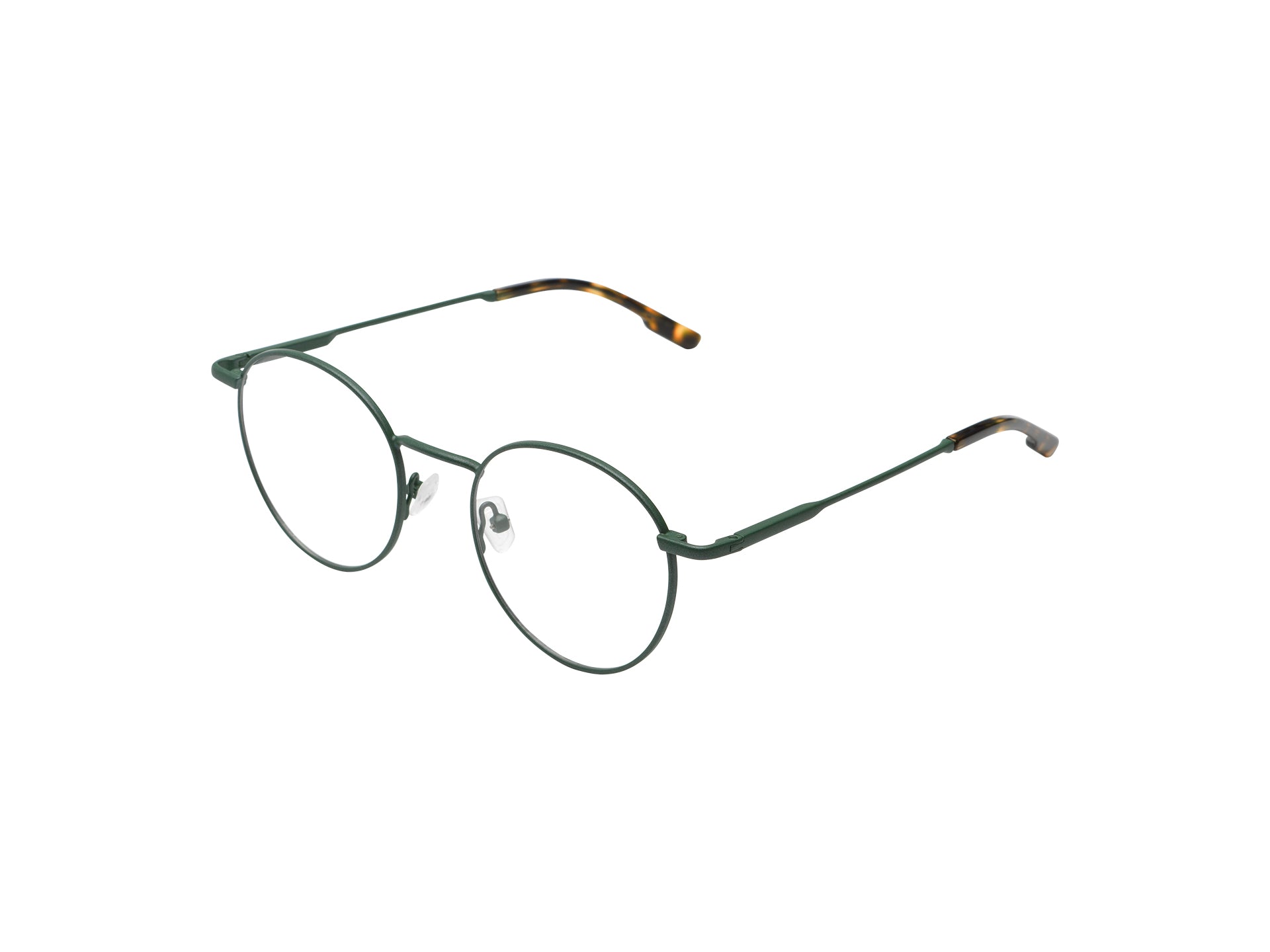 komono-pete-green-lunettes-de-soleil-rondes-ovales-en-acier-inoxydable-vertes image 2