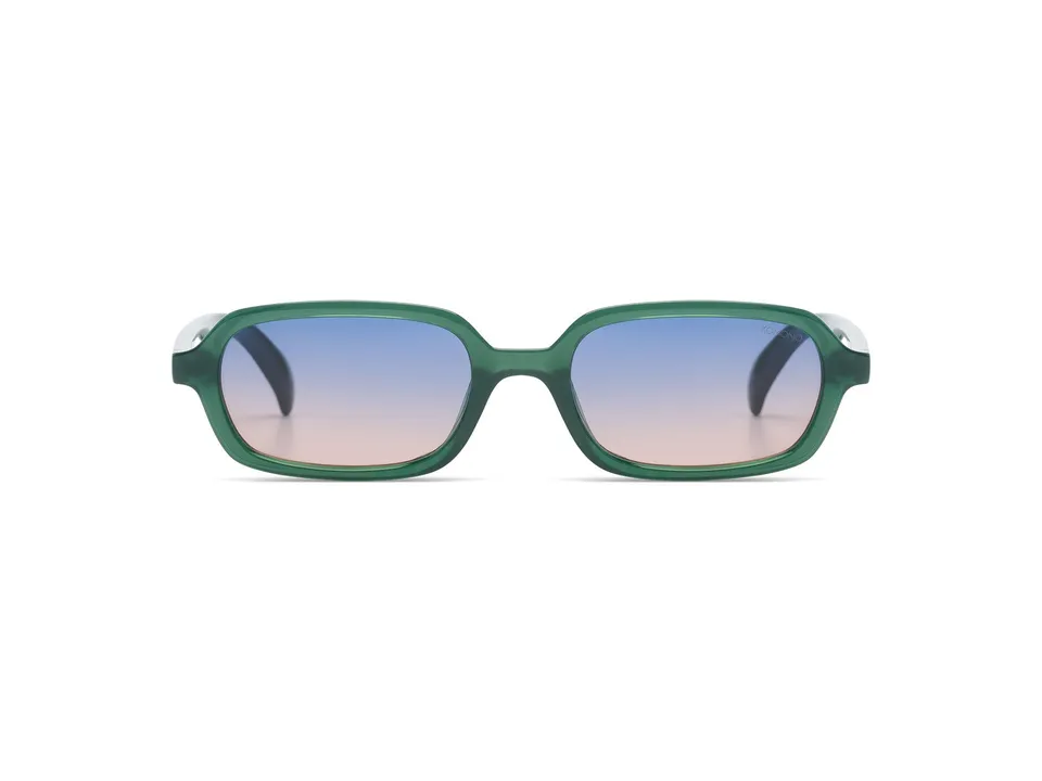 komono-hayden-green-jungle-lunettes-de-soleil-rectangulaires-style-secr-taire-an image 1