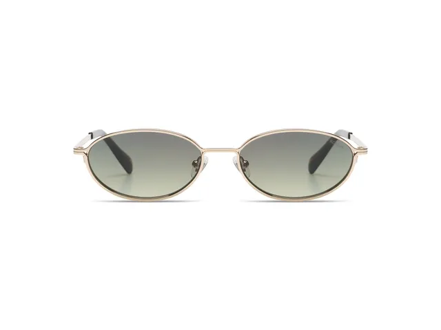 komono-tyla-white-gold-lunettes-de-vue-ovales-ultra-fines-en-acier-inoxydable image 1