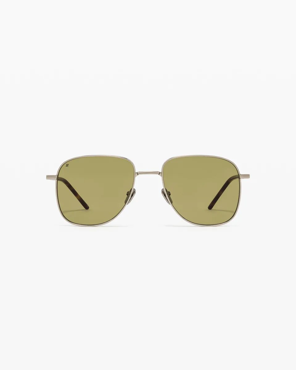 jimmy-fairly-la-leone-lunettes-de-soleil-pilote-m-tal-argent-verres-color-s image 1