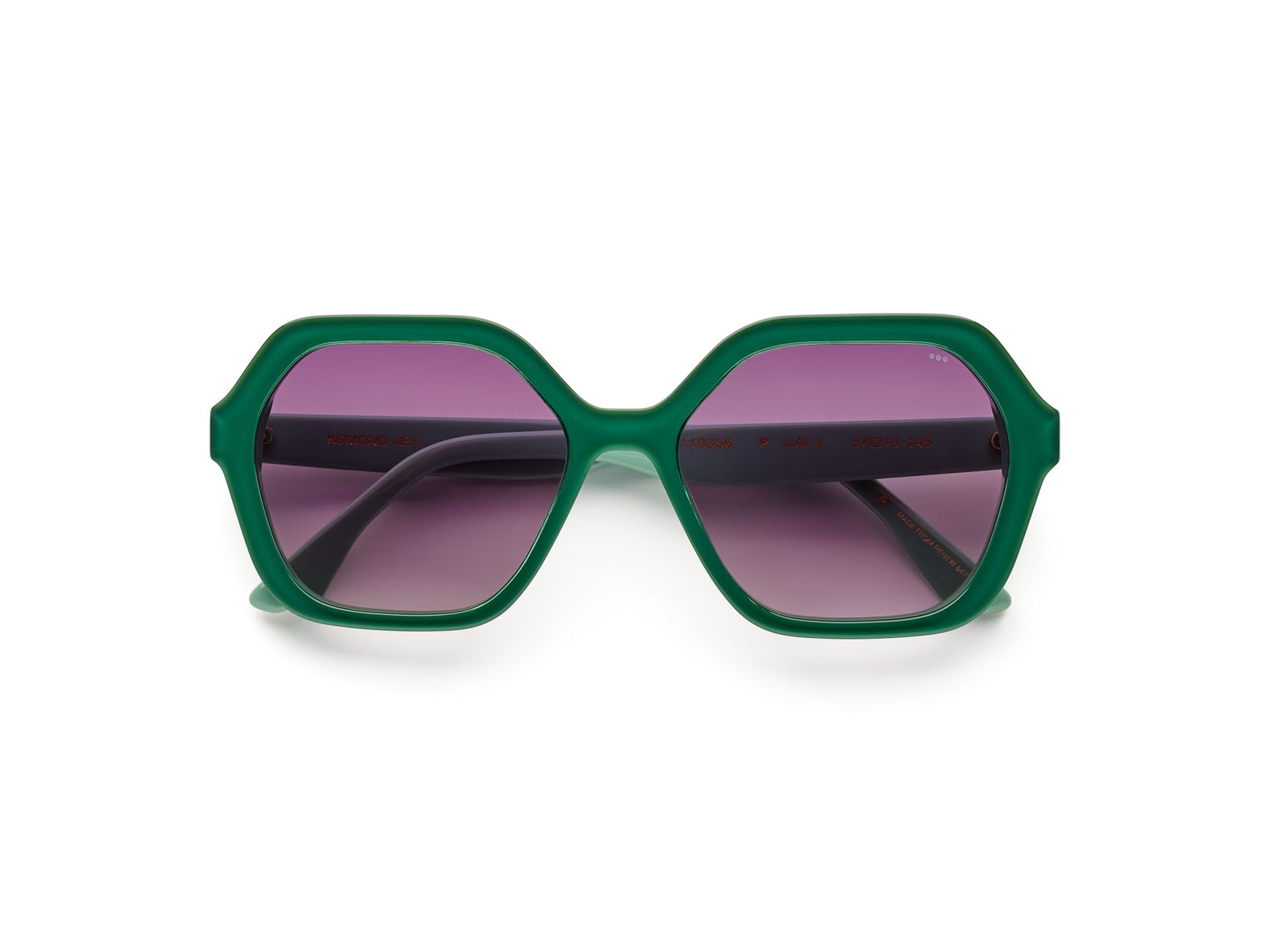 komono-iggy-aqua-lunettes-de-soleil-octogonales-en-ac-tate-renouvel image 1