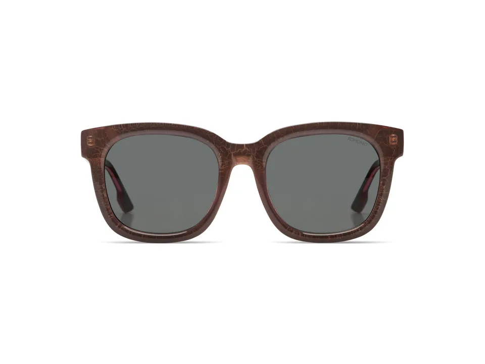 komono-sienna-rose-viper-lunettes-de-soleil-rectangulaires-oversize-bioplastique image 1