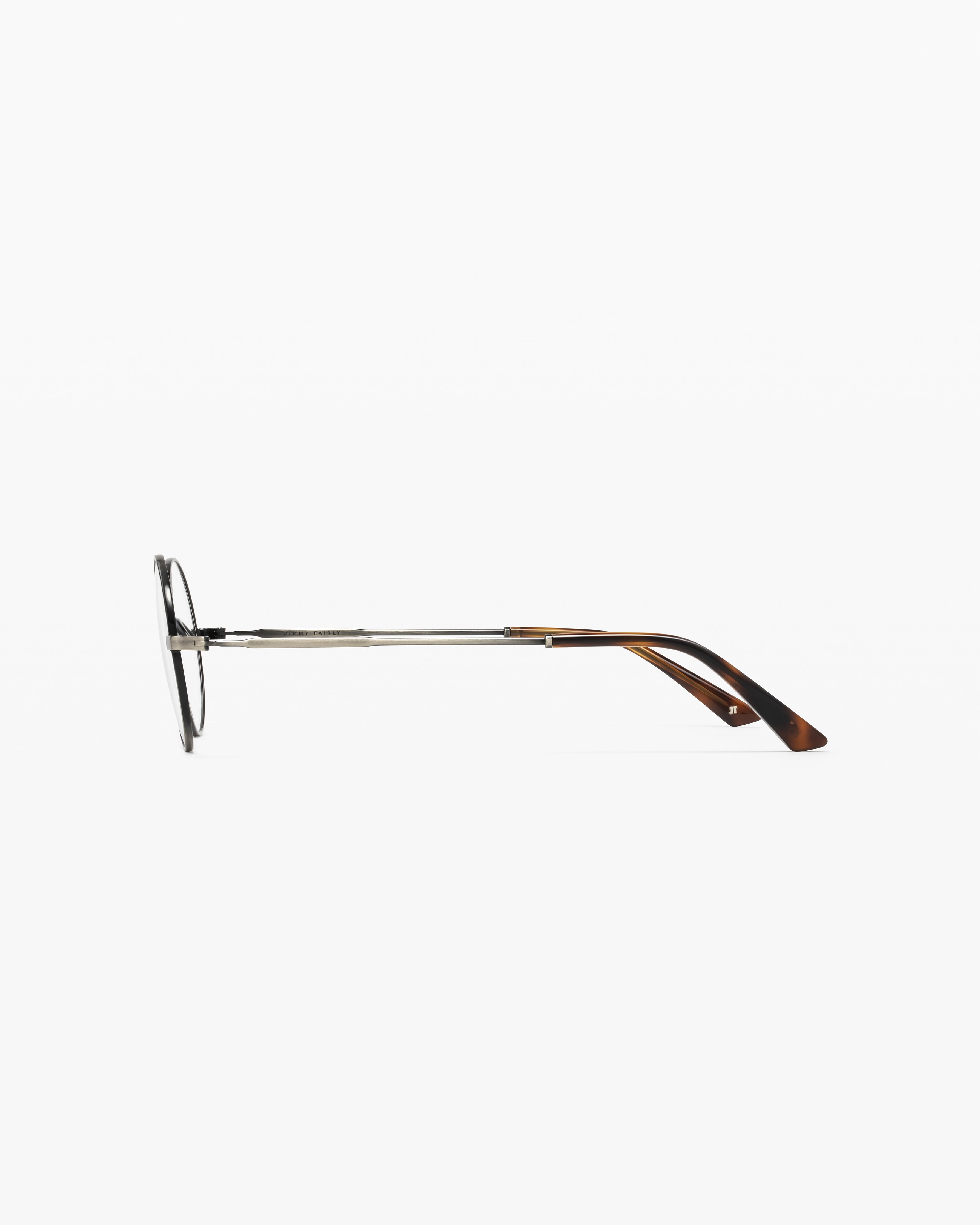 jimmy-fairly-la-dorca-lunettes-de-vue-rondes-mixtes-en-acier-inoxydable-argent-t image 2