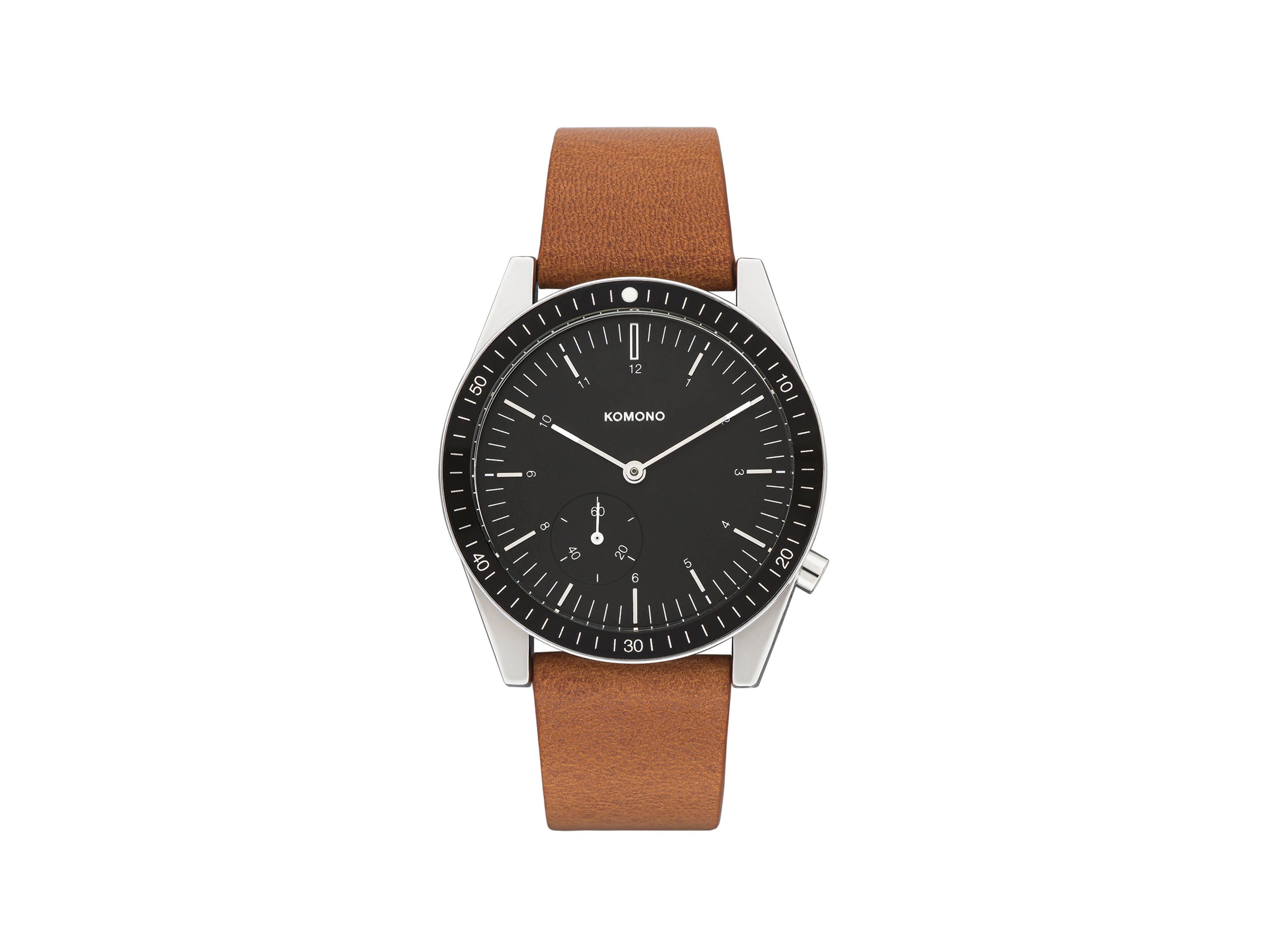 komono-ray-legacy-leather-cognac-montre-de-plong-e-r-interpr-t-e-bracelet-cuir-c image 1