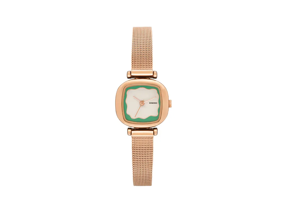 komono-moneypenny-wave-royale-rose-gold-mint-montre image 1