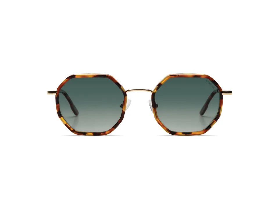 komono-baker-maple-white-gold-lunettes-de-soleil-octogonales-polaris-es image 1