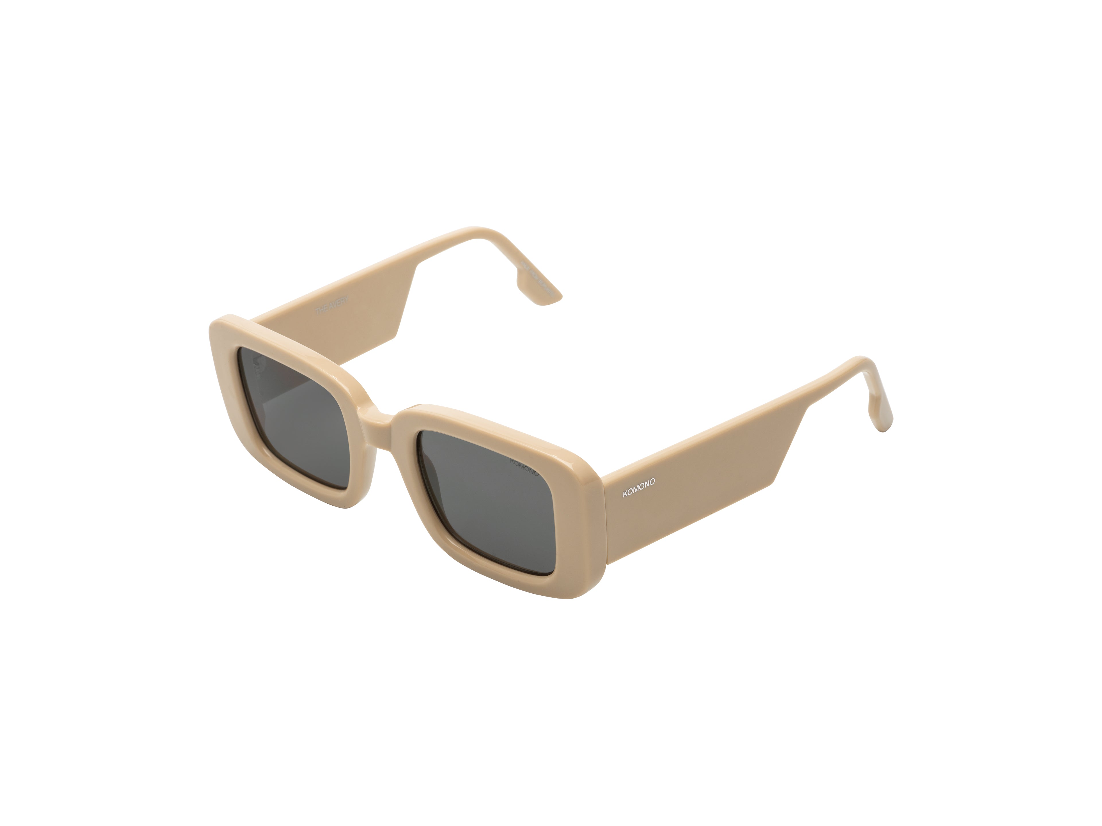 komono-harvey-avery-almond-lunettes-de-soleil-rectangulaires-bio-nylon image 2