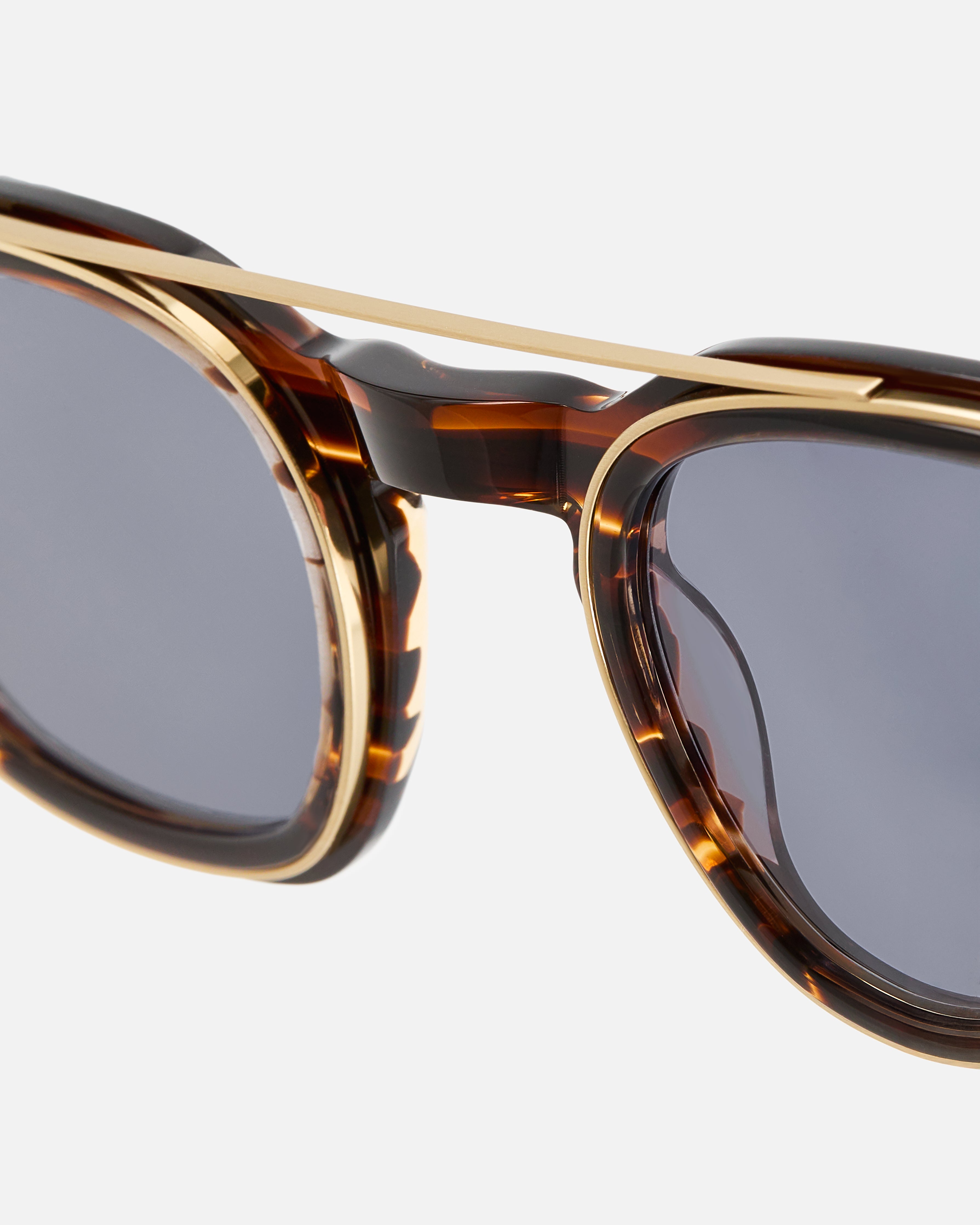 jimmy-fairly-la-rise-lunettes-de-soleil-carr-es-en-titane-et-ac-tate-marron-pour image 6