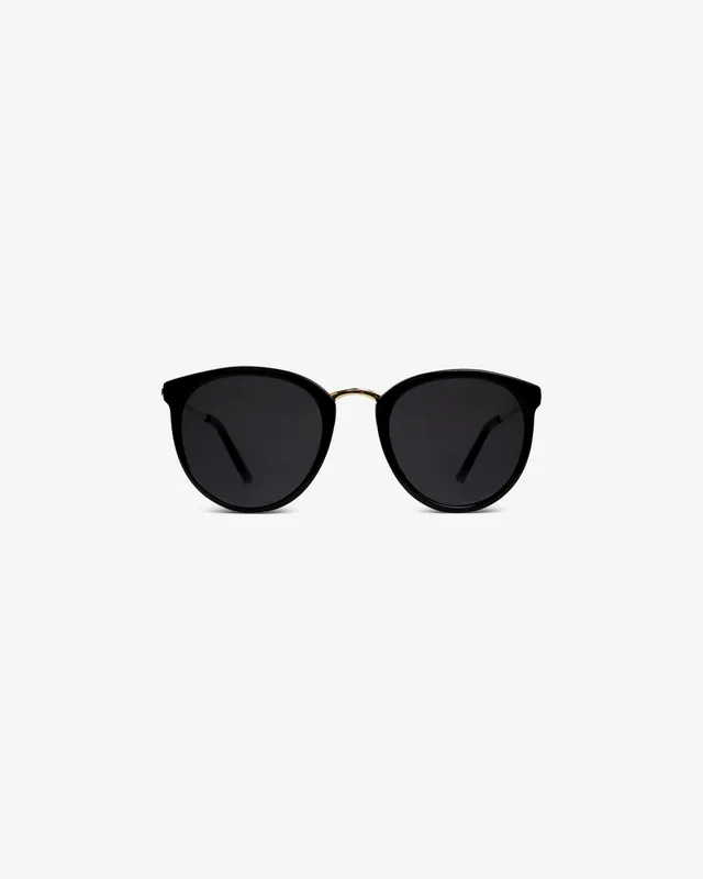 le-petit-lunetier-emma-s-noir-lunettes-de-soleil-rondes-ac-tate-et-m-tal-dor image 1