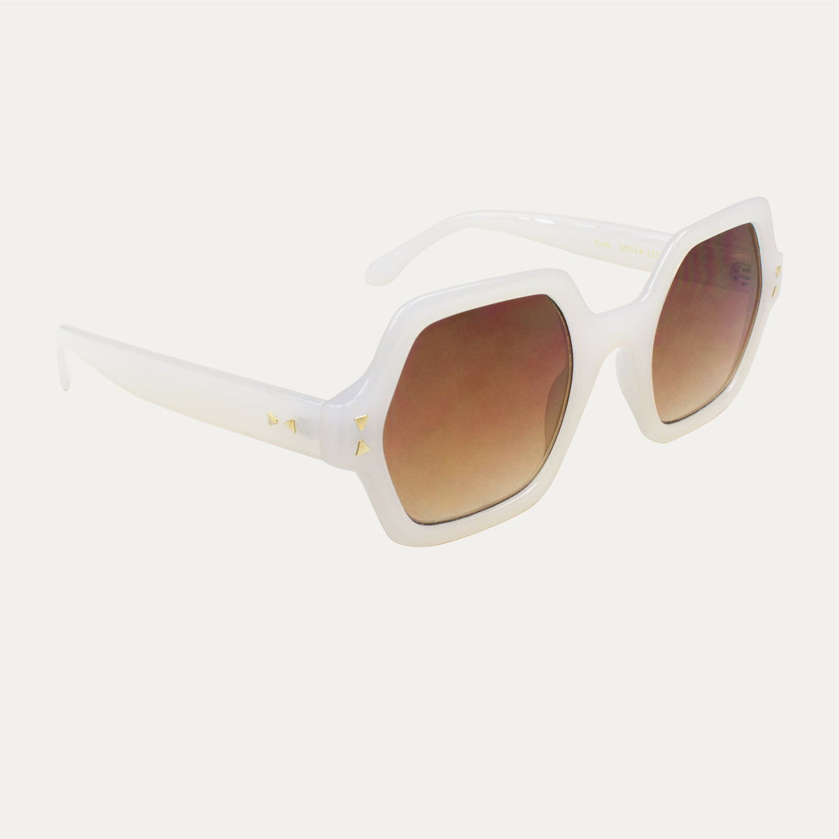le-petit-lunetier-romy-cr-me-lunettes-de-soleil-hexagonales-ac-tate-blanc-verres image 3