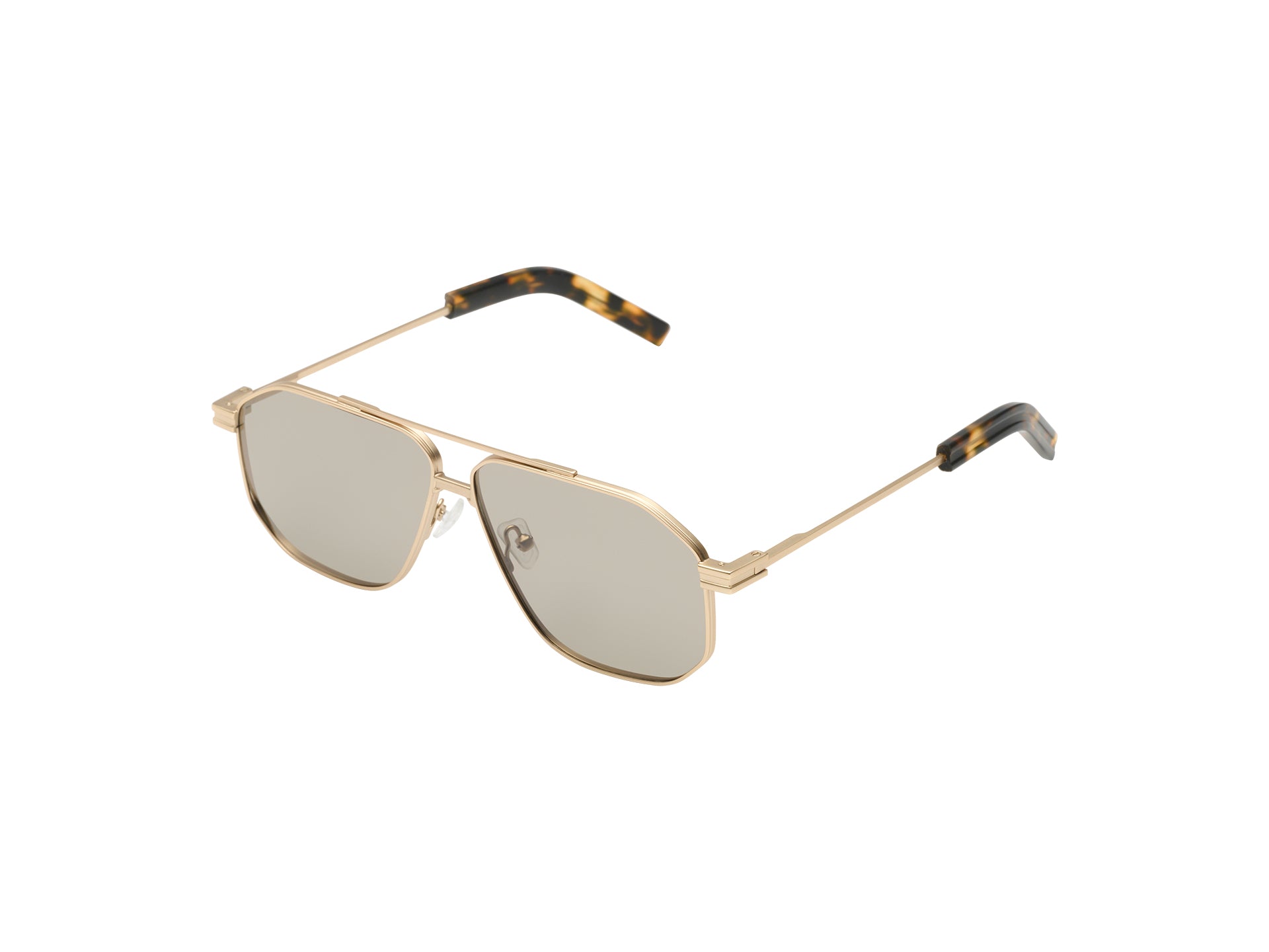 lunettes-de-soleil-komono-ronny-white-gold-giraffe image 2