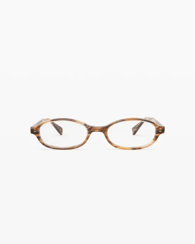 jimmy-fairly-la-kiva-lunettes-de-vue-ovales-marron-femme image 1