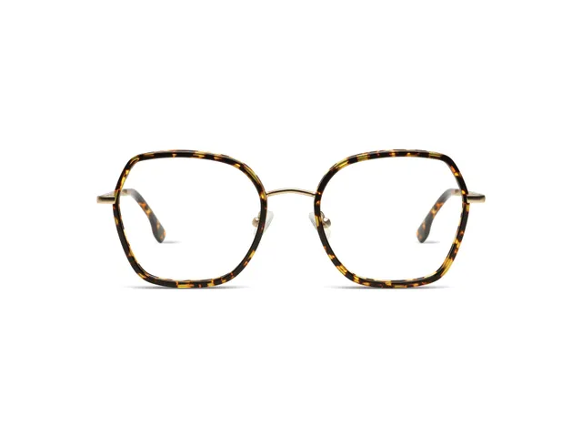 komono-dana-flake-white-gold-matte-lunettes-de-soleil-papillon-acier image 1