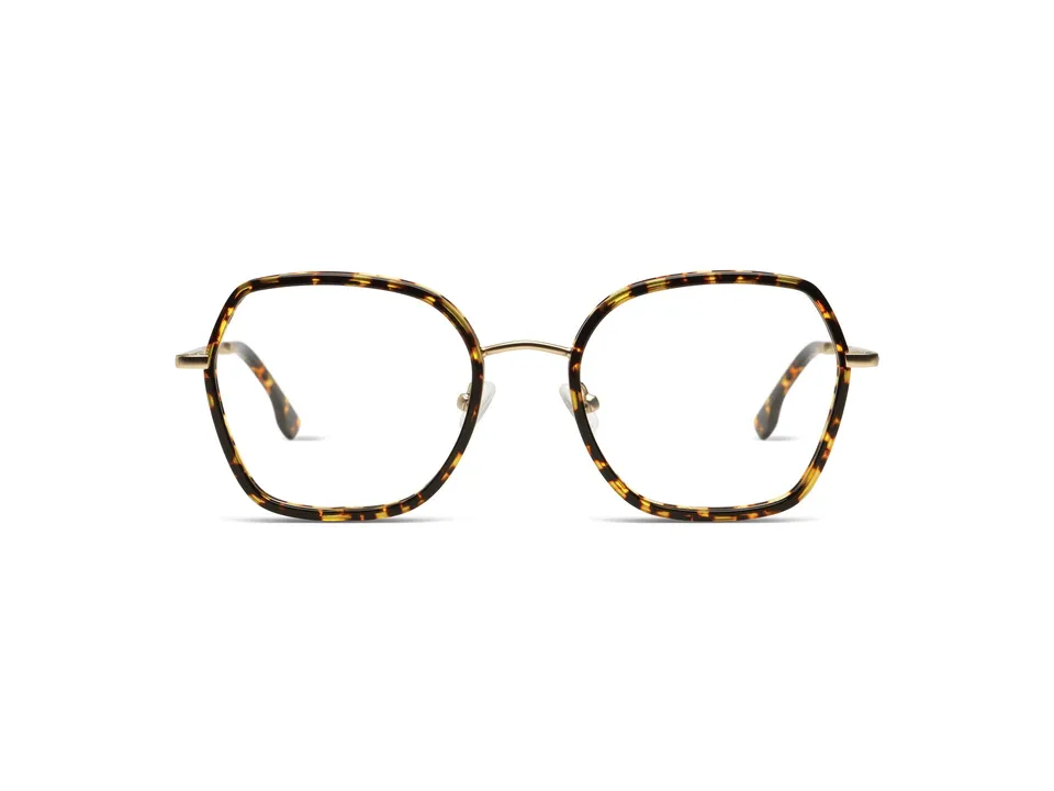 komono-dana-flake-white-gold-matte-lunettes-de-soleil-papillon-acier image 1