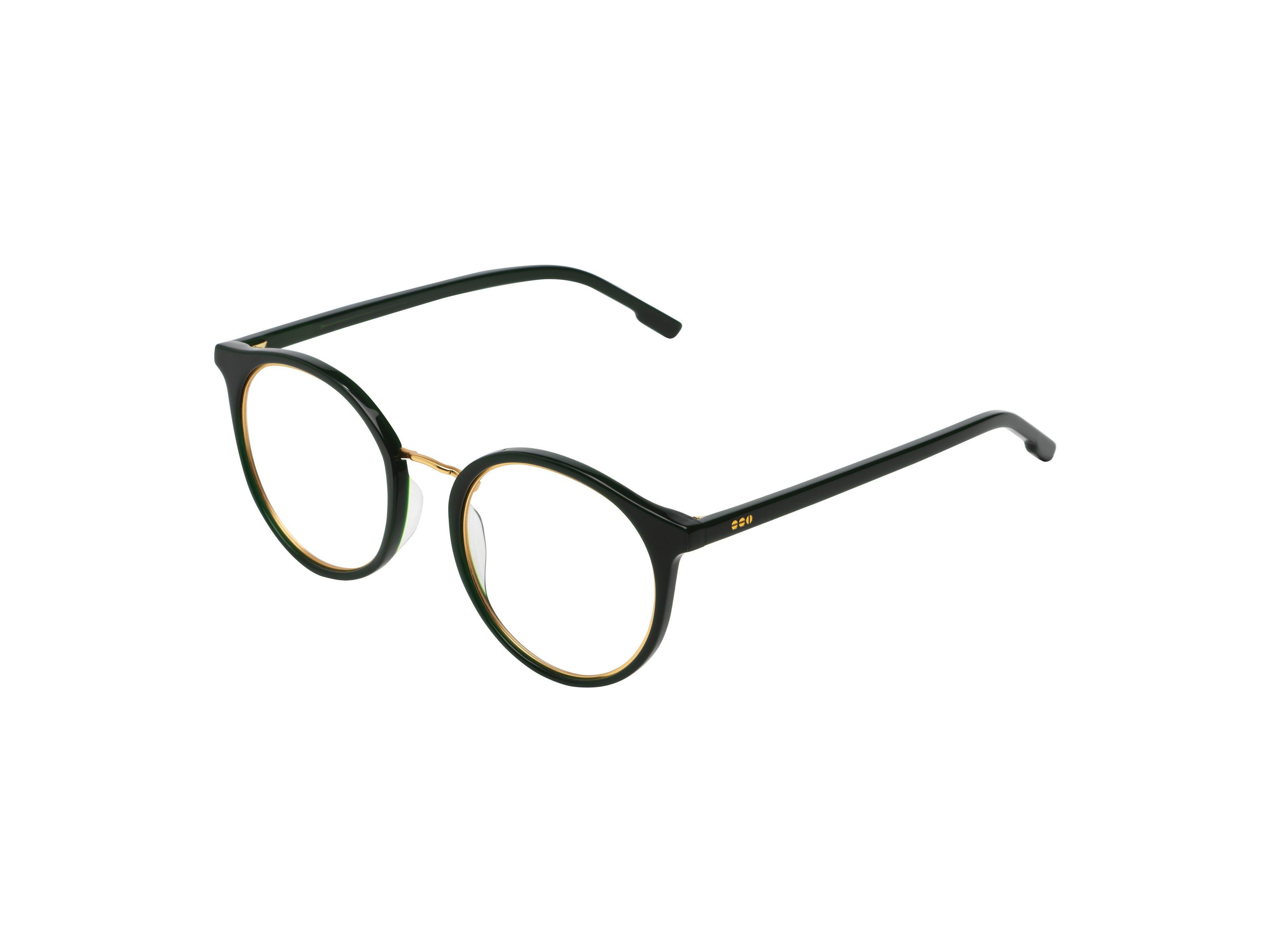 komono-eliot-hunter-gold-lunettes-de-soleil-rondes-acier-inoxydable-dor-verres-v image 2