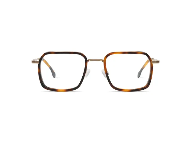 komono-rami-white-gold-havana-lunettes-de-vue-en-titane image 1