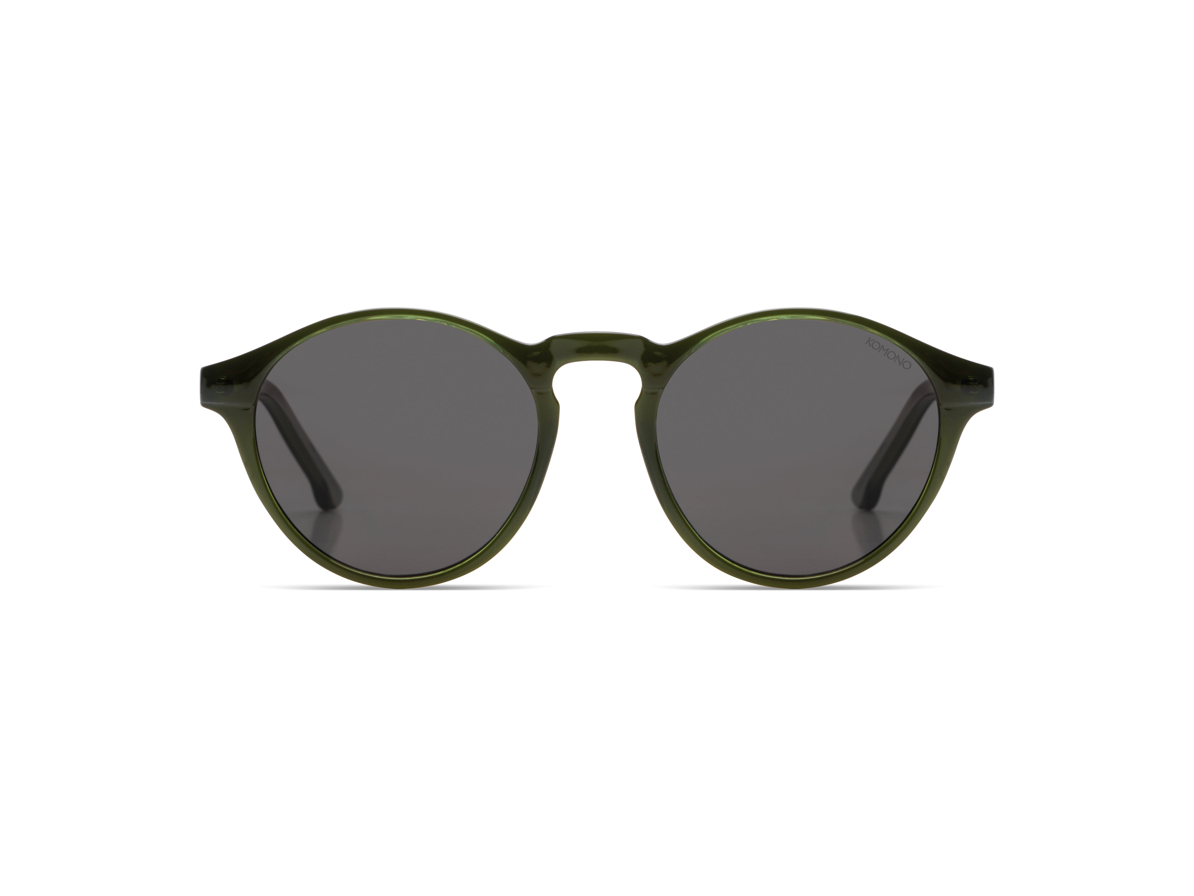 komono-devon-seaweed-lunettes-de-soleil-rondes-en-bioplastique-vert image 1