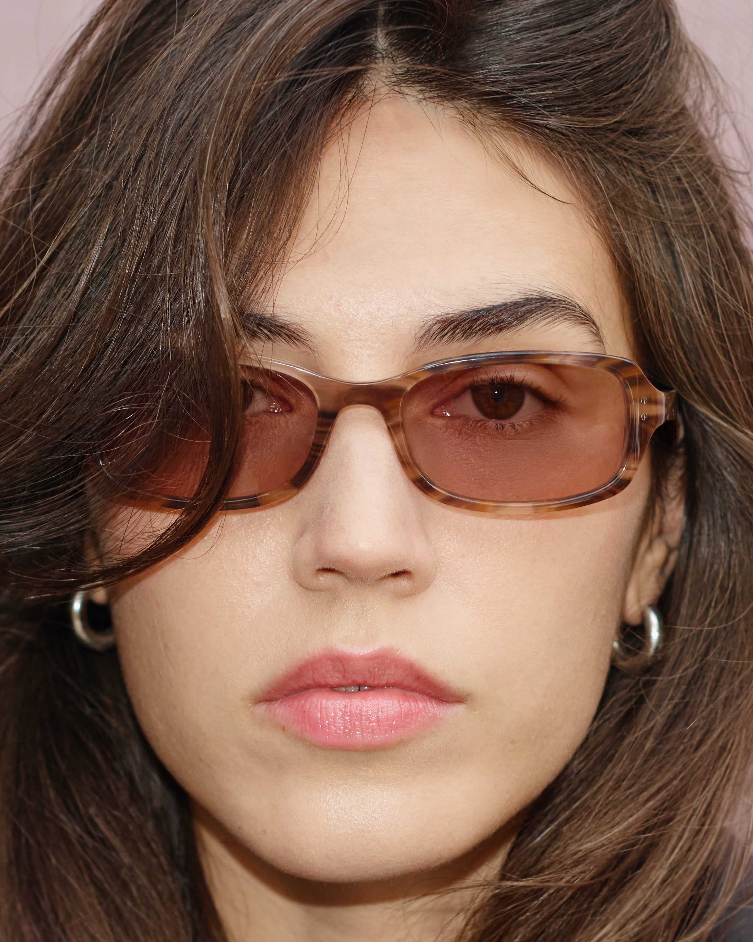 jimmy-fairly-la-jani-lunettes-de-soleil-rectangulaires-en-ac-tate-brown-taille-m image 4
