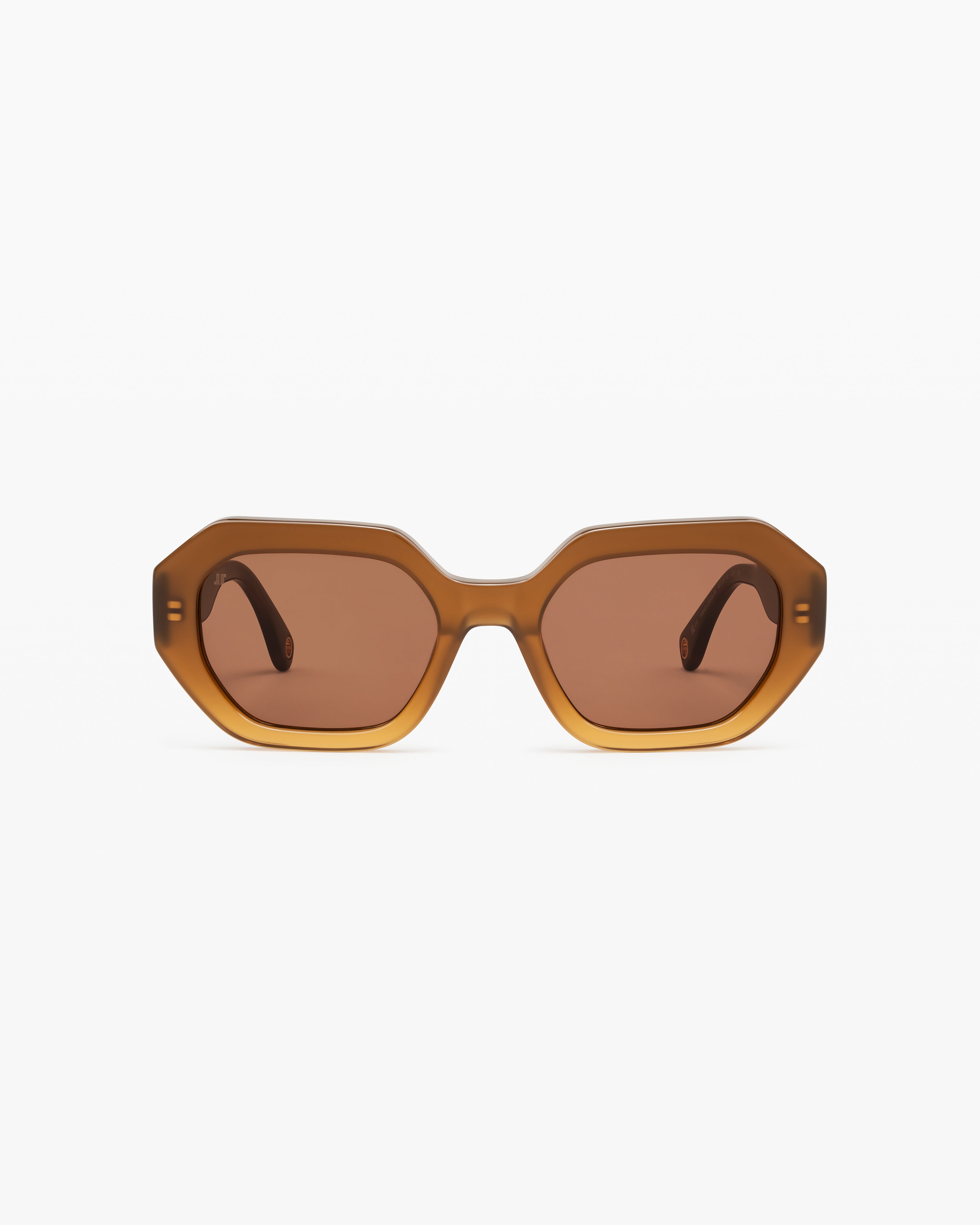 jimmy-fairly-la-portofino-lunettes-de-soleil-hexagonales-femme-marron-en-ac-tate image 1