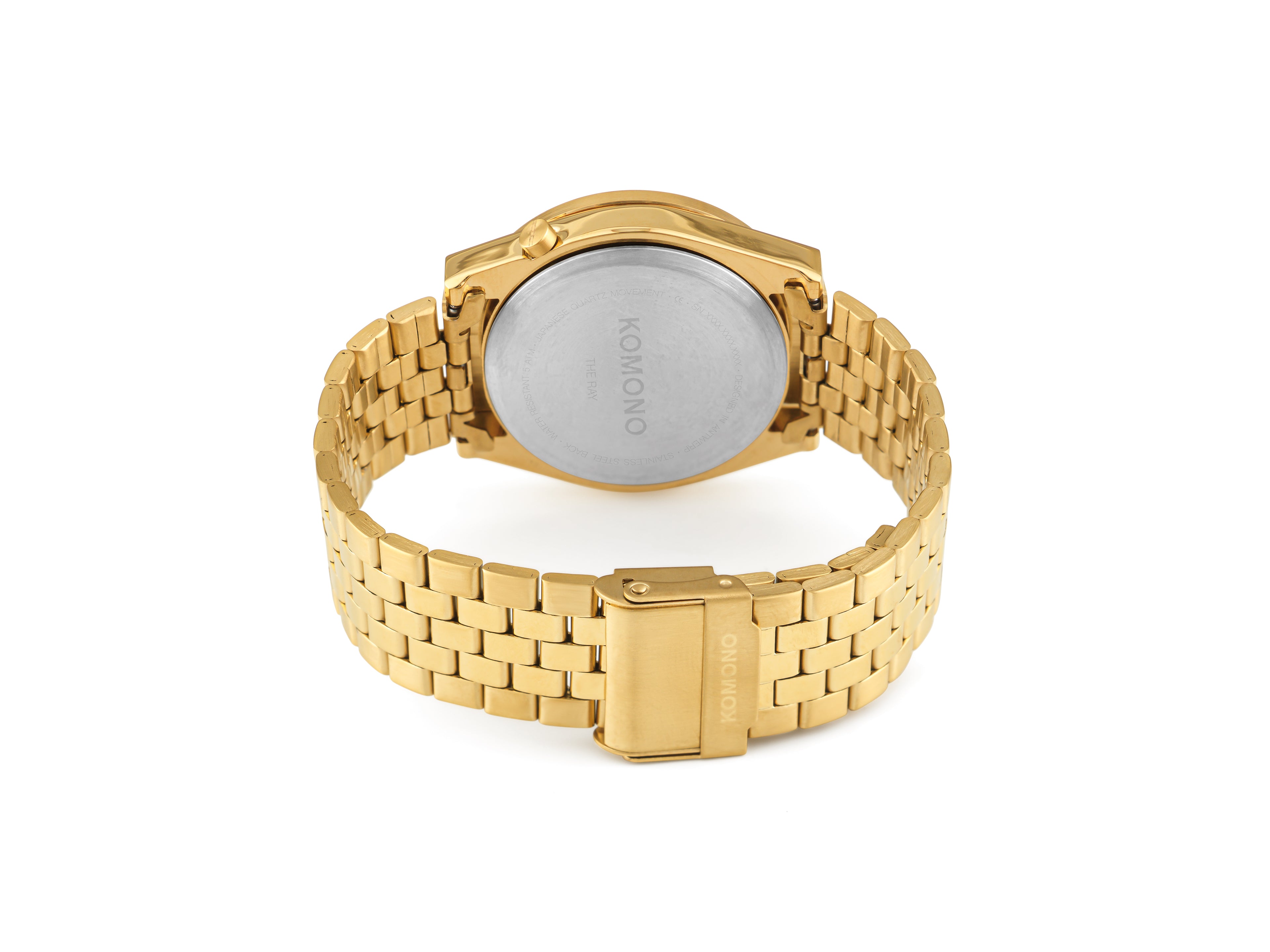 komono-ray-chroma-estate-gold-marshmallow-montre-avec-fen-tre-de-date-jaune-tran image 3