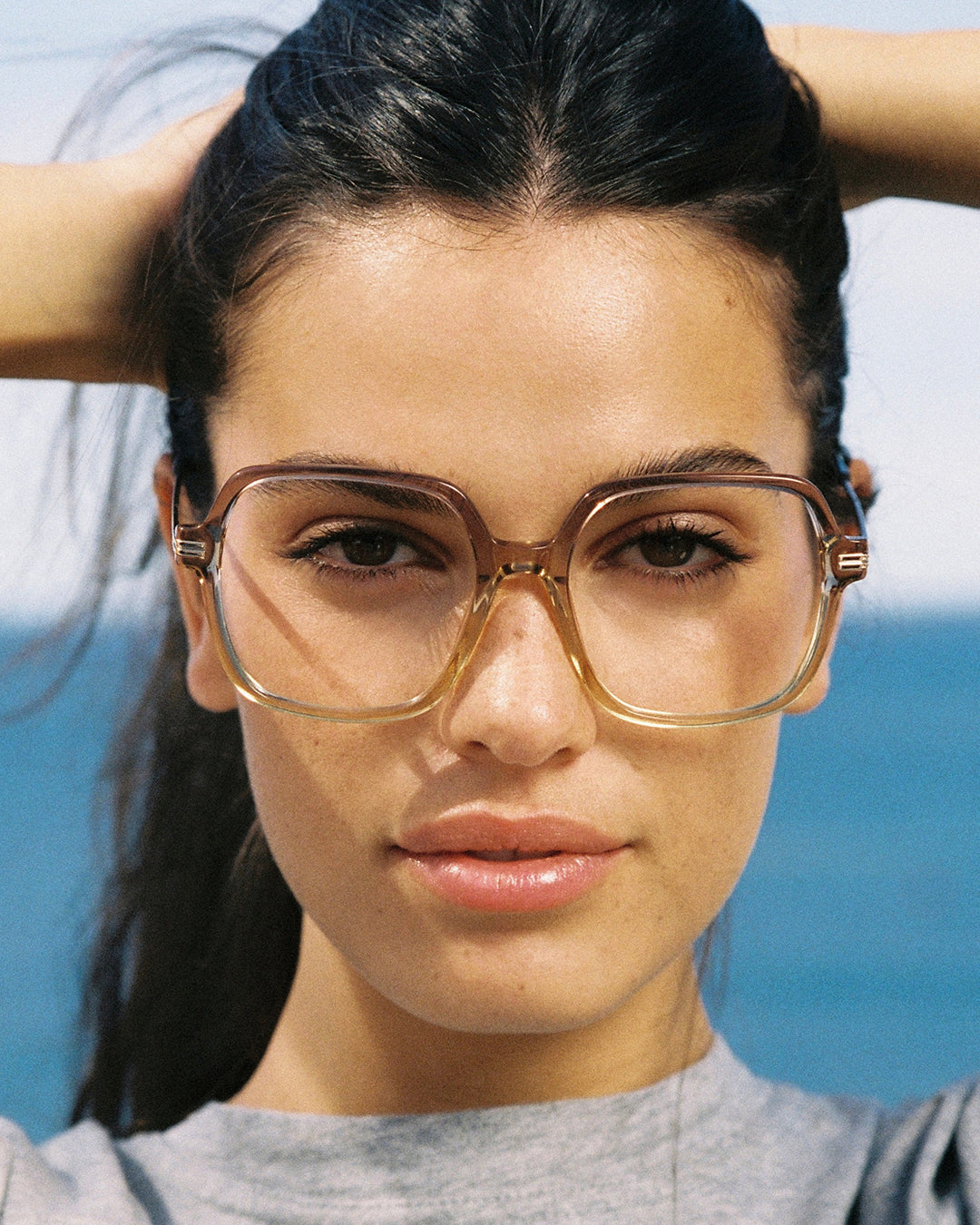 jimmy-fairly-la-bea-lunettes-de-vue-carr-es-femme-ac-tate-et-acier-inoxydable-ta image 2
