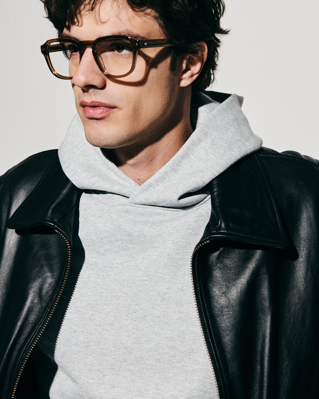 jimmy-fairly-la-headlight-lunettes-de-vue-carr-es-en-ac-tate-marron-homme image 2