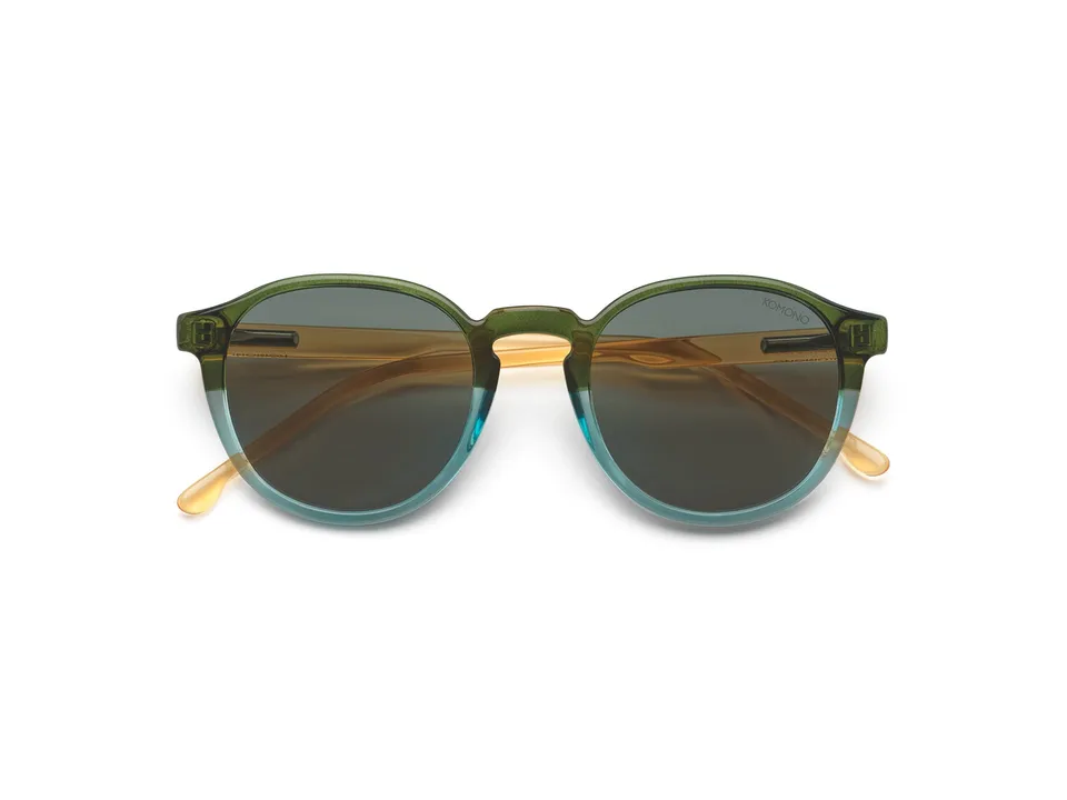 komono-liam-jr-green-sky-lunettes-junior-rondes-en-bio-nylon image 1