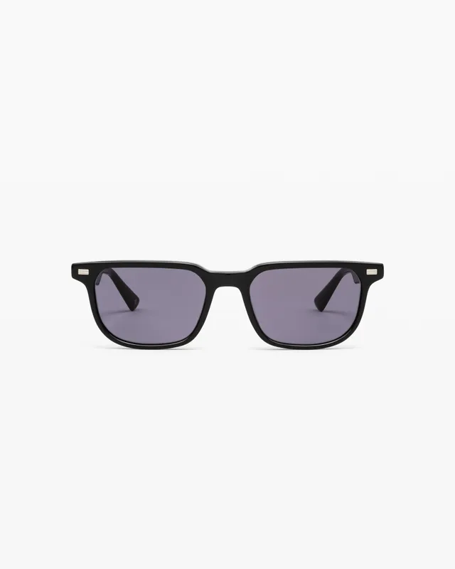 jimmy-fairly-la-ray-lunettes-de-soleil-rectangulaire-noir-effet-paille-homme image 1