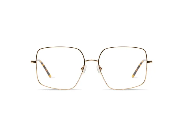komono-amelia-white-gold-flake-lunettes-de-vue-oversize-inspir-es-aviateur image 1