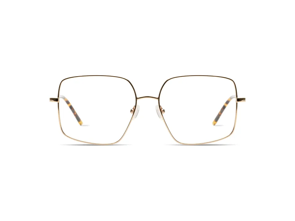 komono-amelia-white-gold-flake-lunettes-de-vue-oversize-inspir-es-aviateur image 1