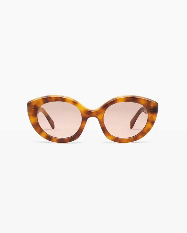 jimmy-fairly-la-luvia-lunettes-de-soleil-rondes-en-ac-tate-caille-jaune-femme image 1