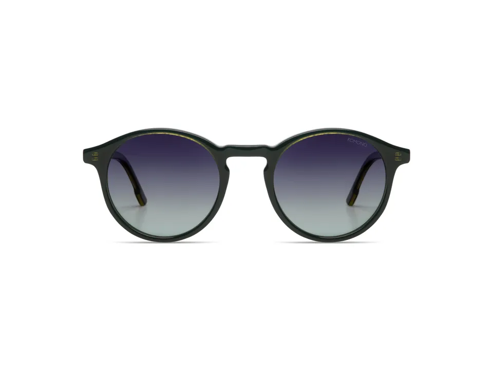 komono-archie-grand-black-sage-lunettes-de-soleil-rondes-ac-tate-cologique image 1