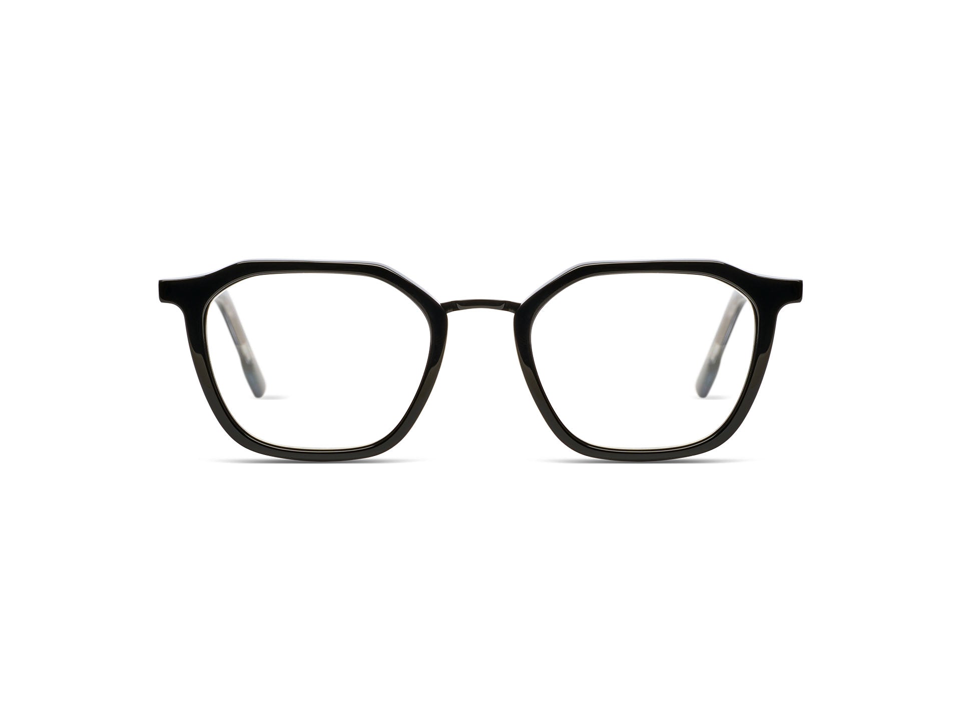 komono-hugo-black-rain-black-lunettes-de-vue-mixte-ac-tate-et-acier image 1