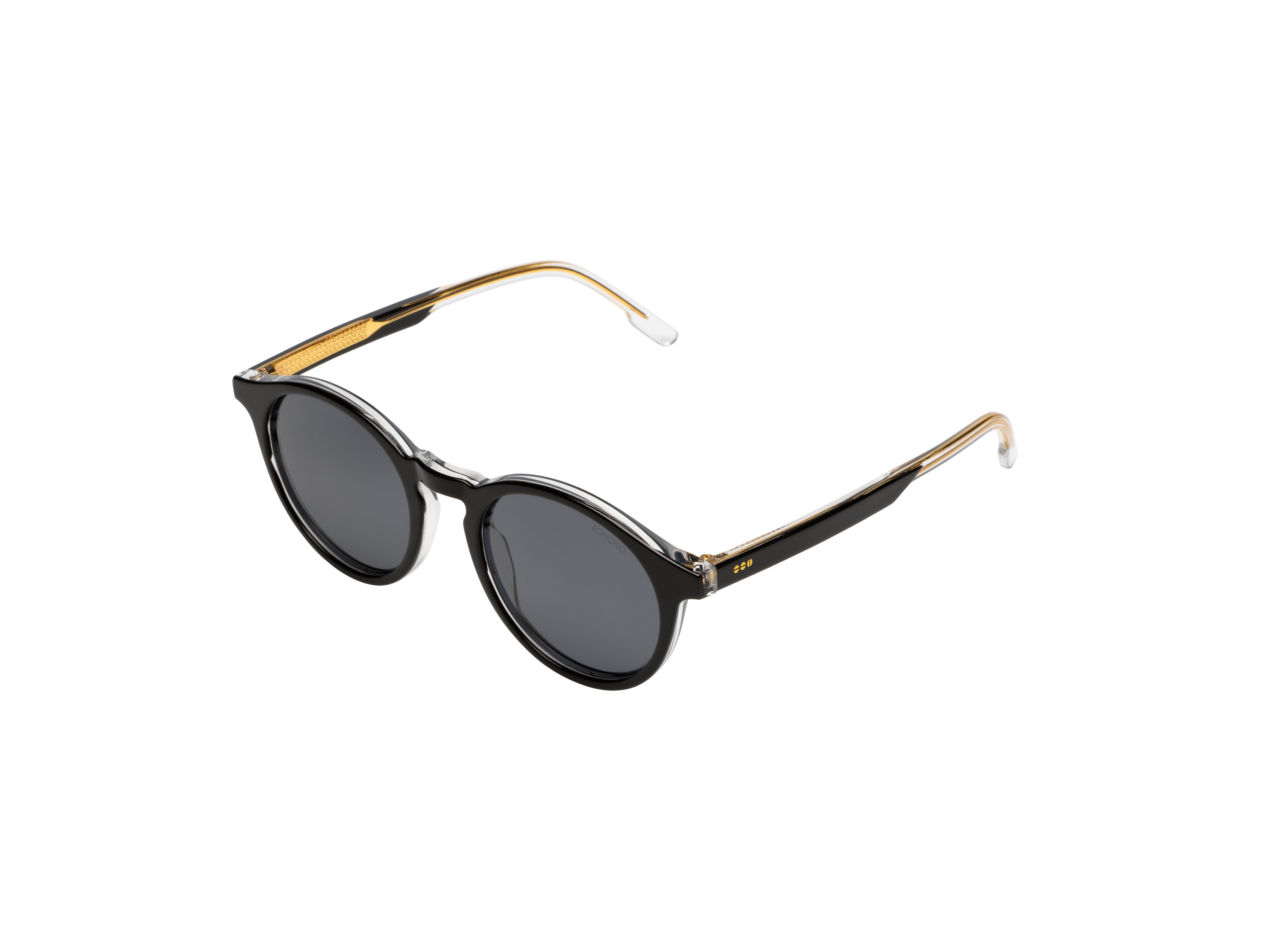 komono-archie-black-clear-lunettes-de-soleil-uv400-en-ac-tate-cologique image 2