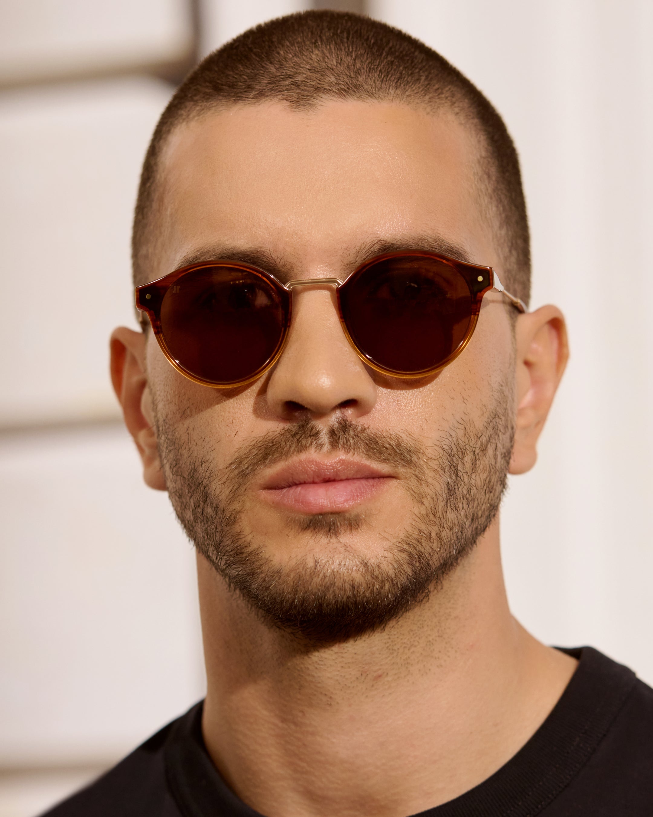 jimmy-fairly-la-real-m-marron-lunettes-de-soleil-pantos-rondes image 3