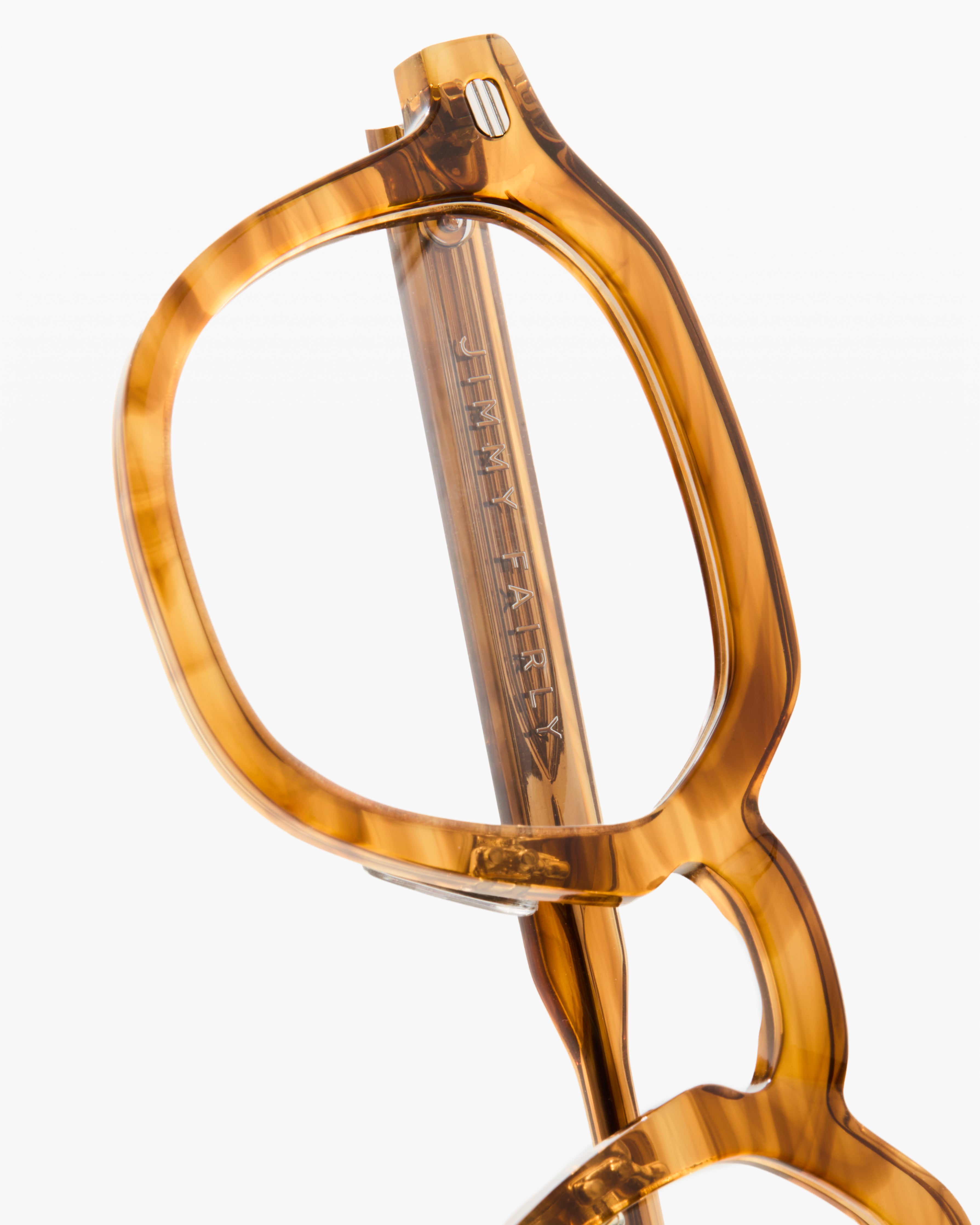 jimmy-fairly-la-ortis-lunettes-de-vue-rectangulaires-en-ac-tate-marron-pour-homm image 2