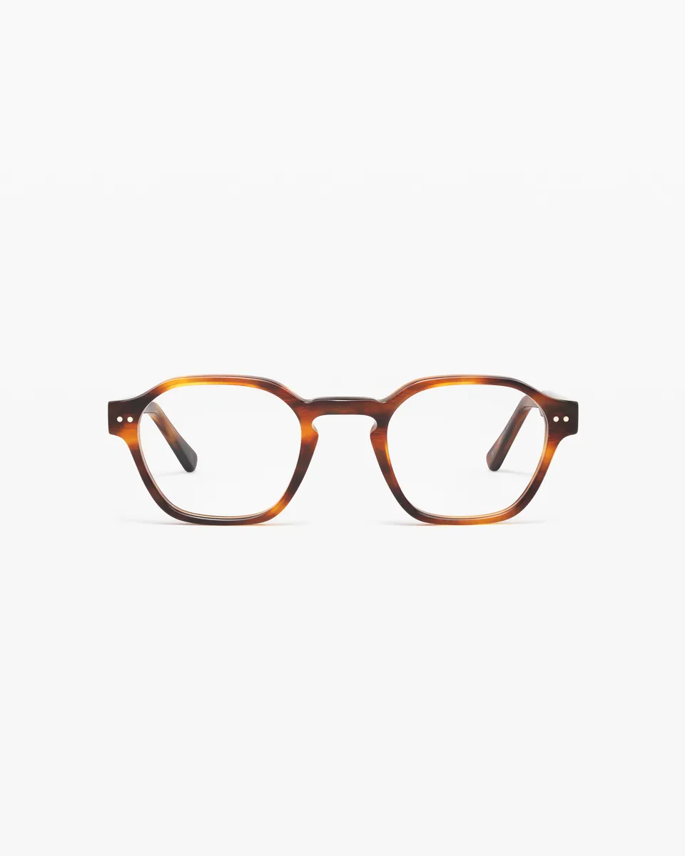jimmy-fairly-la-edouard-lunettes-de-vue-hexagonales-en-ac-tate-caille-fonc-e-tai image 1