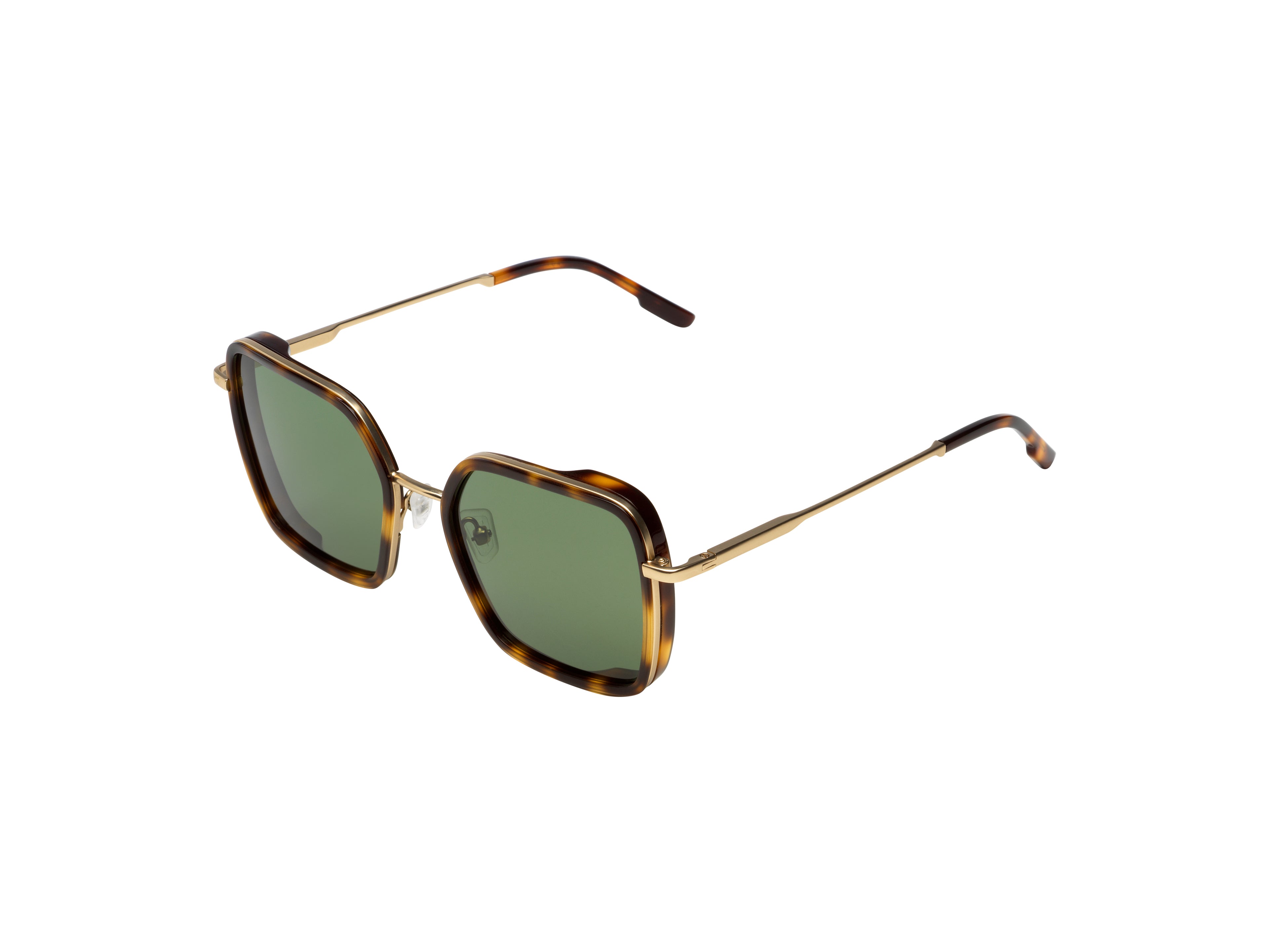 komono-audrey-white-gold-havana-lunettes-de-soleil-femme-acier-inoxydable-et-ac- image 2