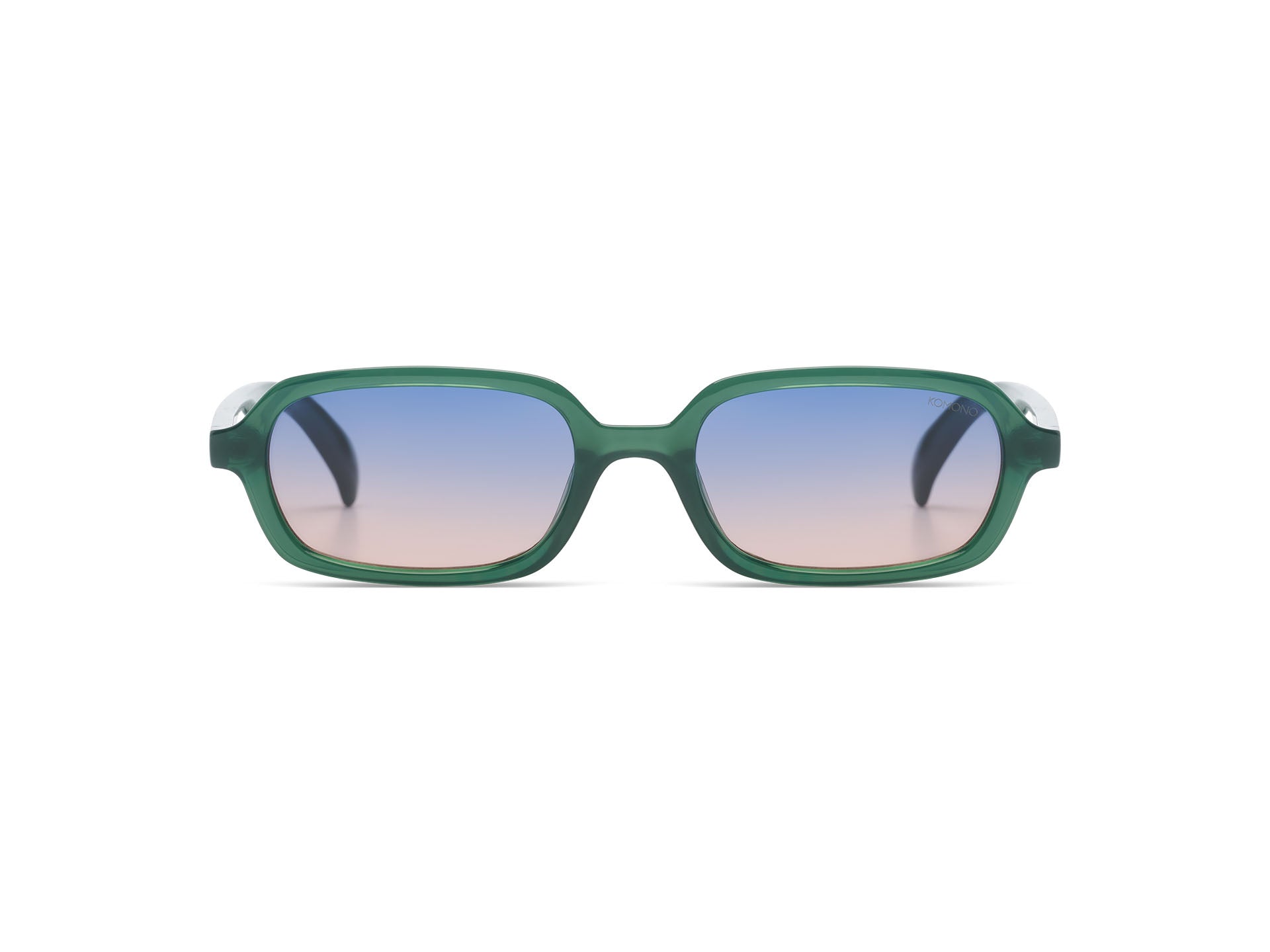 komono-hayden-green-jungle-lunettes-de-soleil-rectangulaires-style-secr-taire-an image 1