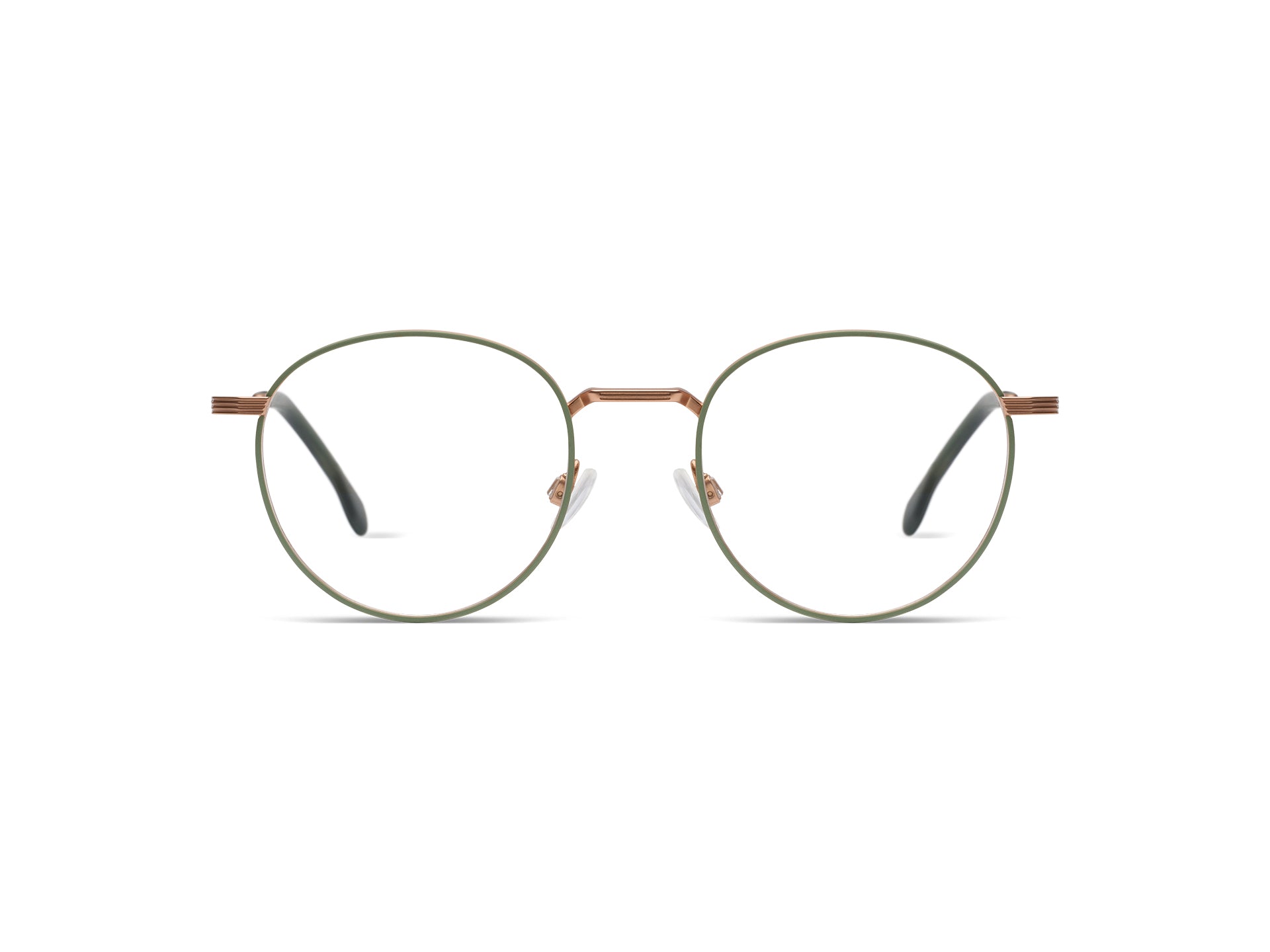 komono-rio-rose-gold-sage-lunettes-de-vue-panto-en-titane image 1