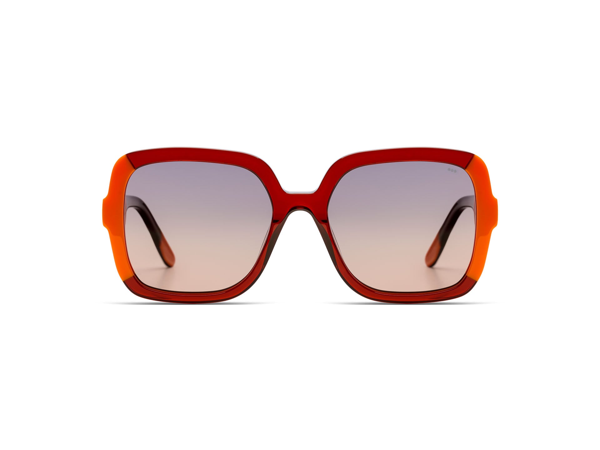 komono-miley-neon-orange-copper-lunettes-de-soleil-carr-es-oversize-en-ac-tate-r image 2