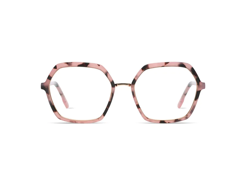 komono-paige-rose-tortoise-lunettes-de-vue-monture-ac-tate-caille-rose image 1