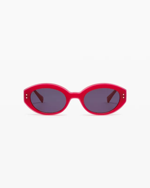 jimmy-fairly-la-mira-lunettes-de-soleil-ovales-en-ac-tate-rose image 1