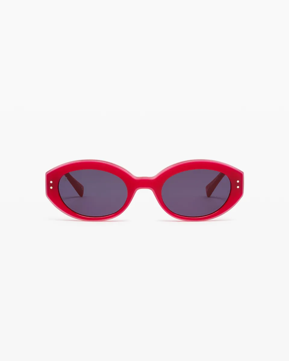 jimmy-fairly-la-mira-lunettes-de-soleil-ovales-en-ac-tate-rose image 1