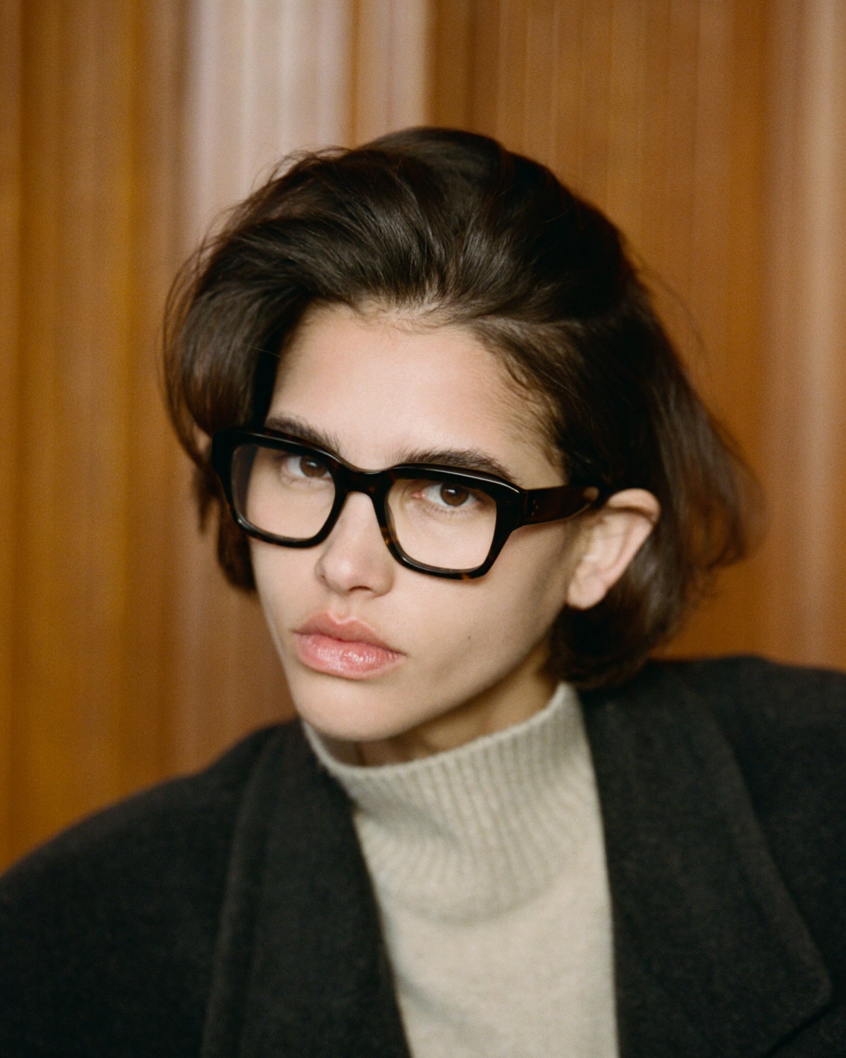 jimmy-fairly-la-celi-lunettes-de-vue-femme-carr-es-en-ac-tate-caille-fonc-e-tail image 5